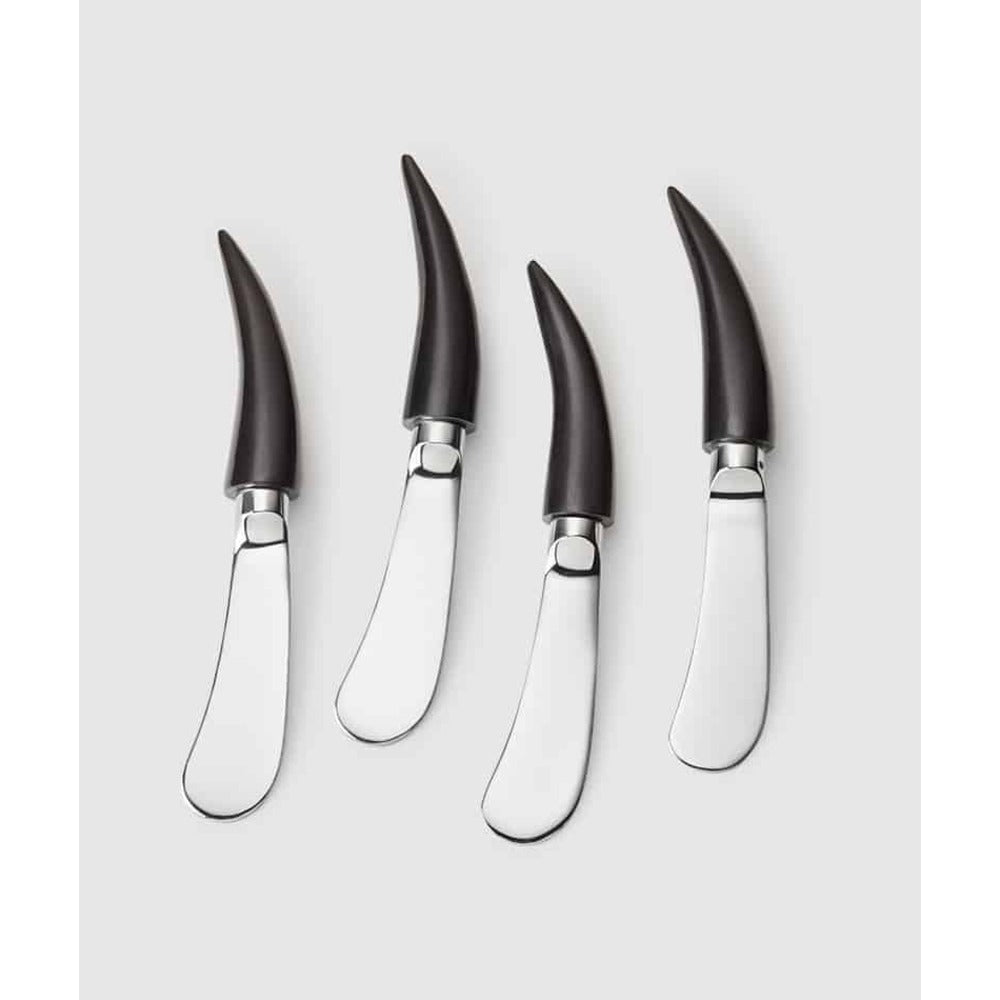 Orion Canape Spreader with Buffalo Horn (4pc Box) by Mary Jurek Design