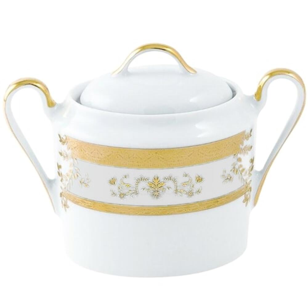 Orsay White Covered Sugar Bowl by Philippe Deshoulieres