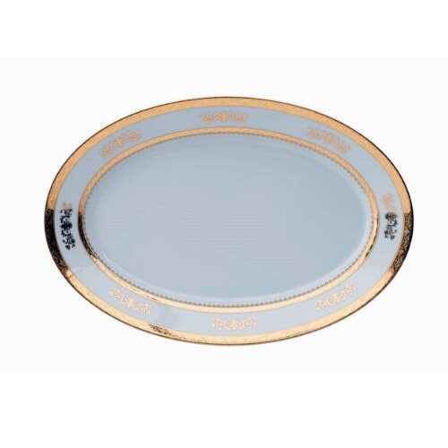 Orsay White Oval Platter by Philippe Deshoulieres