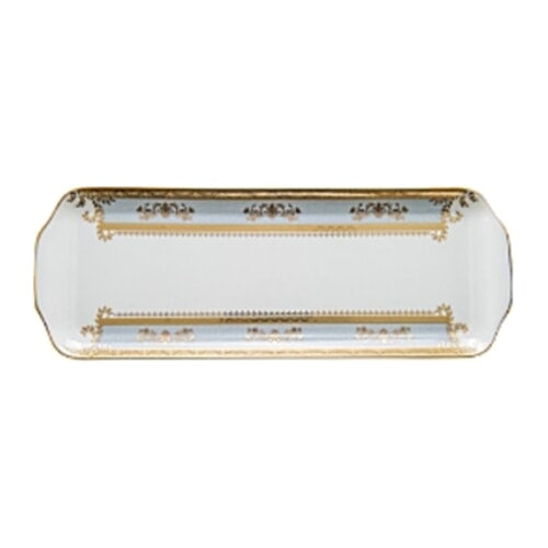 Orsay White Rectangular Cake Plate by Philippe Deshoulieres
