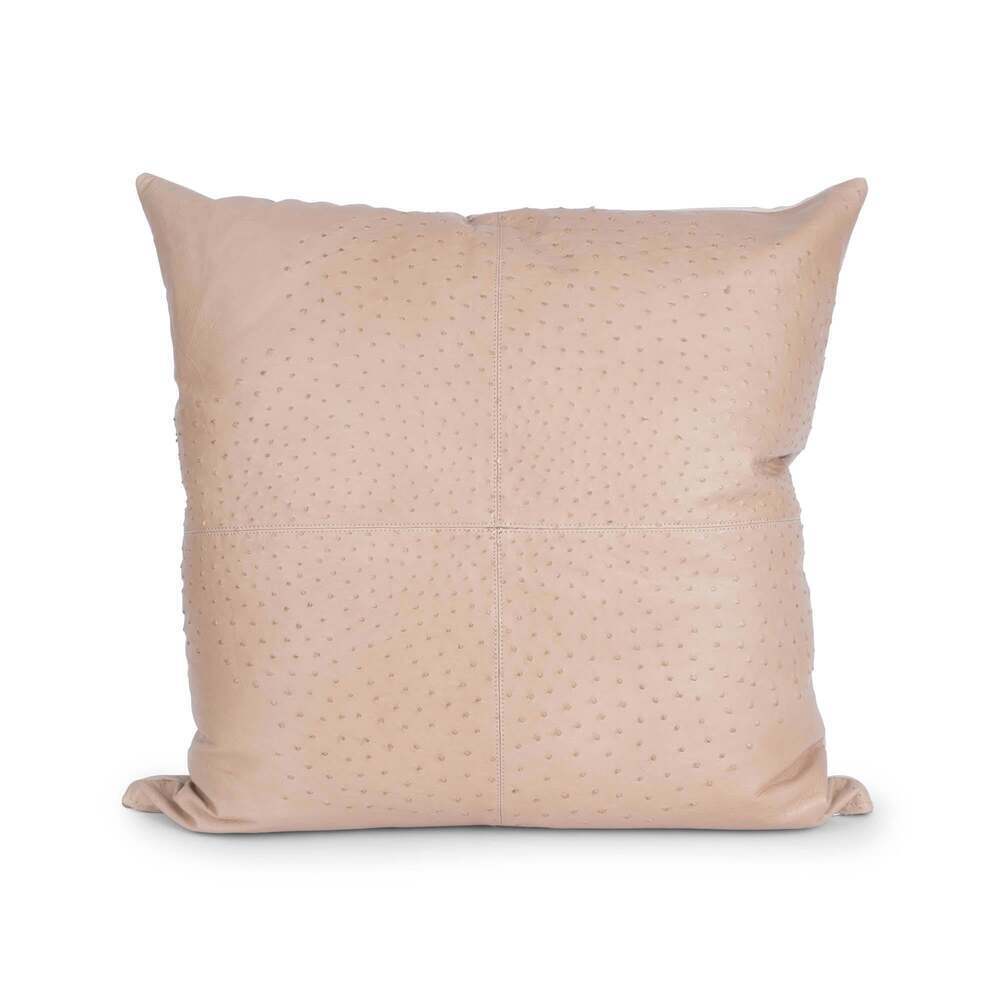 Ostrich Leather Pillow by Ngala Trading Company