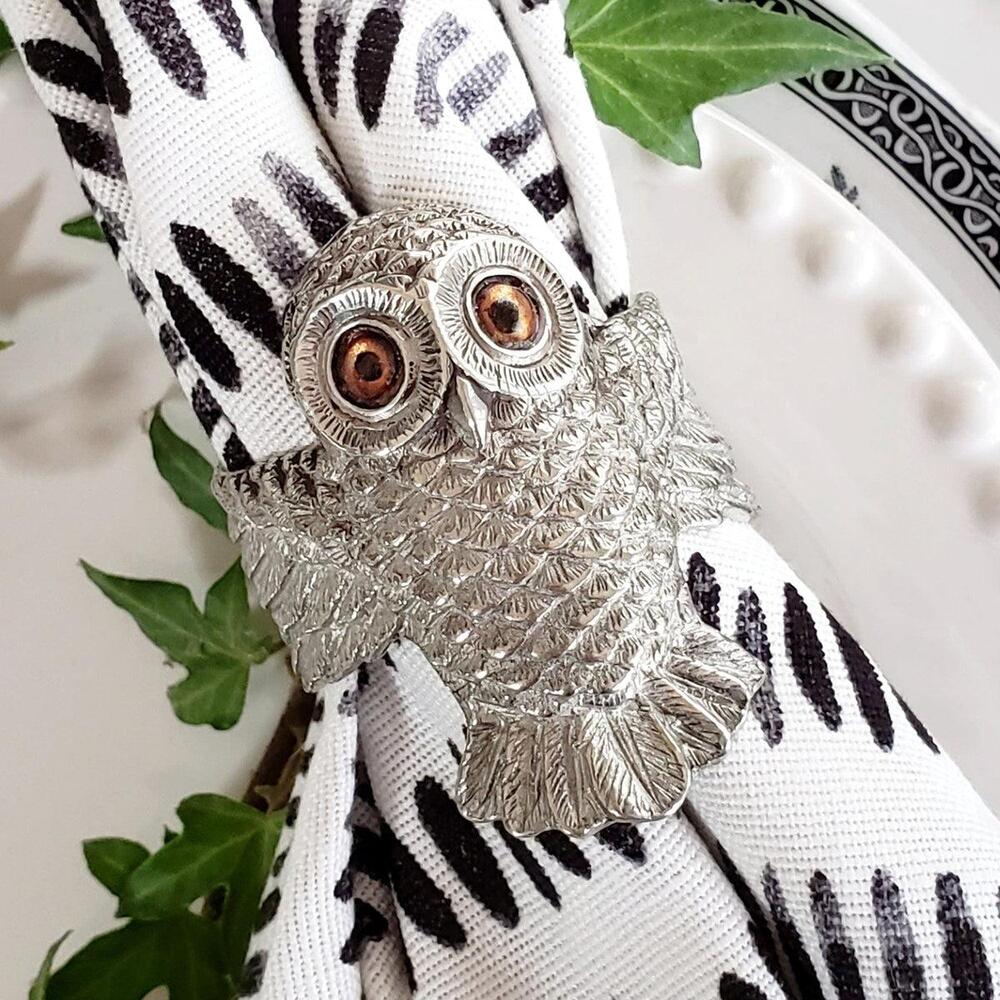 Owl Napkin Ring by Vagabond House 5