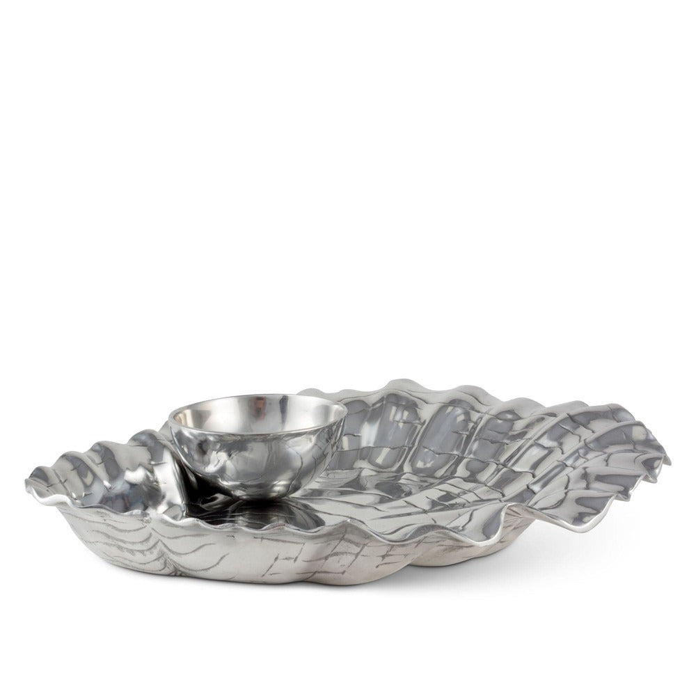 Oyster with Pearl Chip & Dip by Arthur Court Designs Additional Image -1