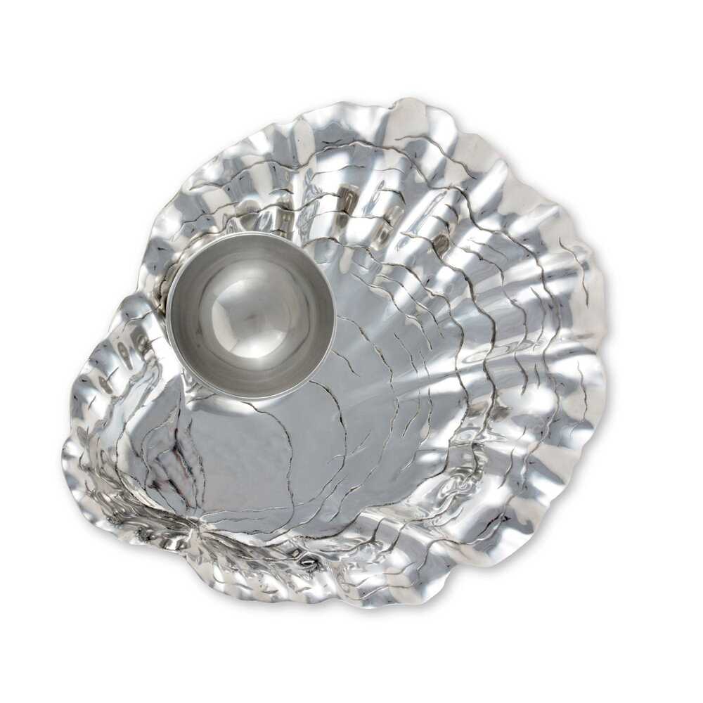 Oyster with Pearl Chip & Dip by Arthur Court Designs Additional Image -4