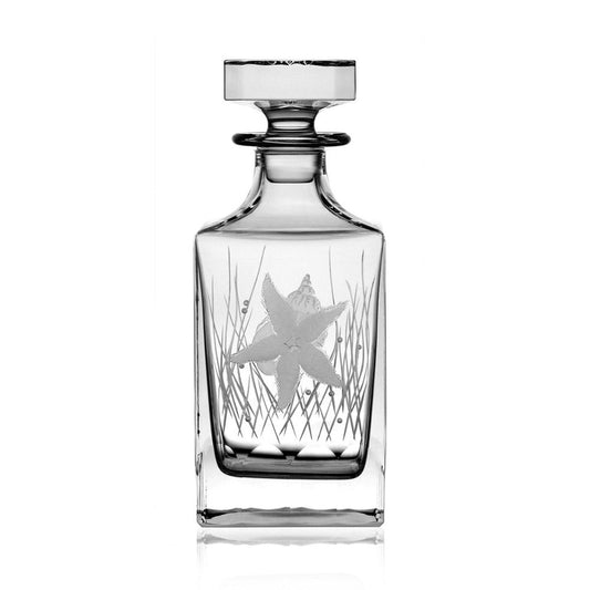 Pacifica Clear Whiskey Decanter 0.75 Liter by Varga Crystal