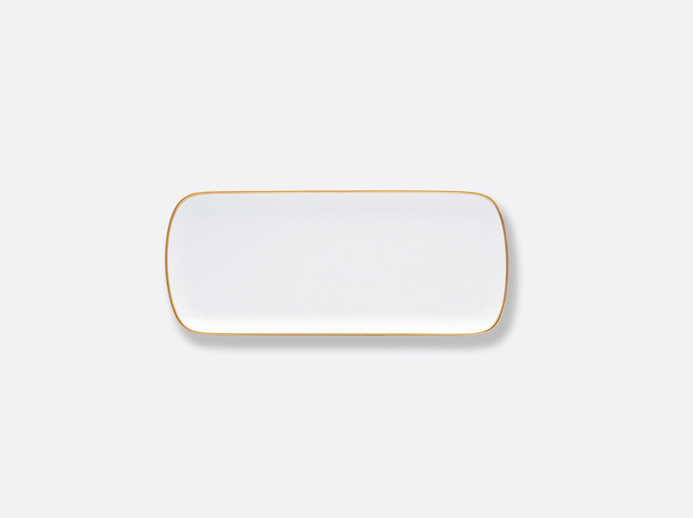Palmyra Cake Platter Rectangular 15" by Bernardaud