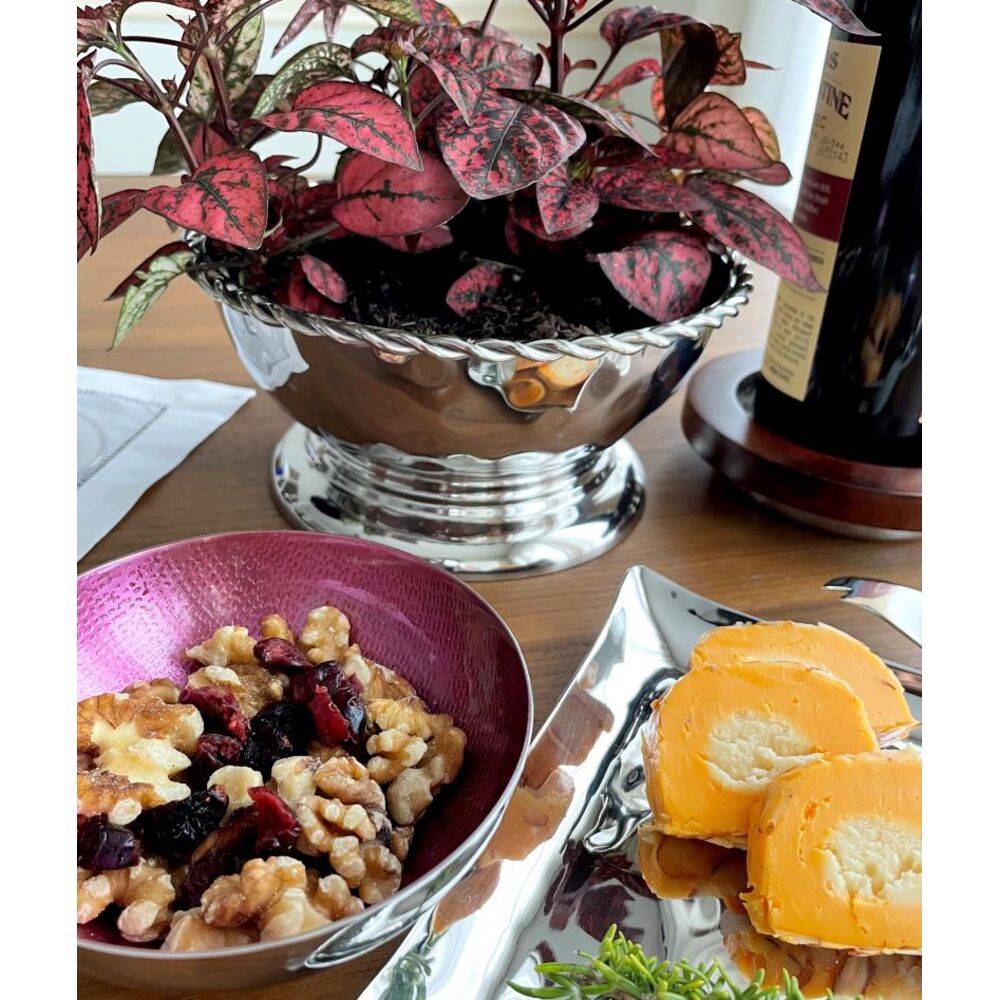 Paloma Footed Bowl with Braided Wire by Mary Jurek Design Additional Image -4