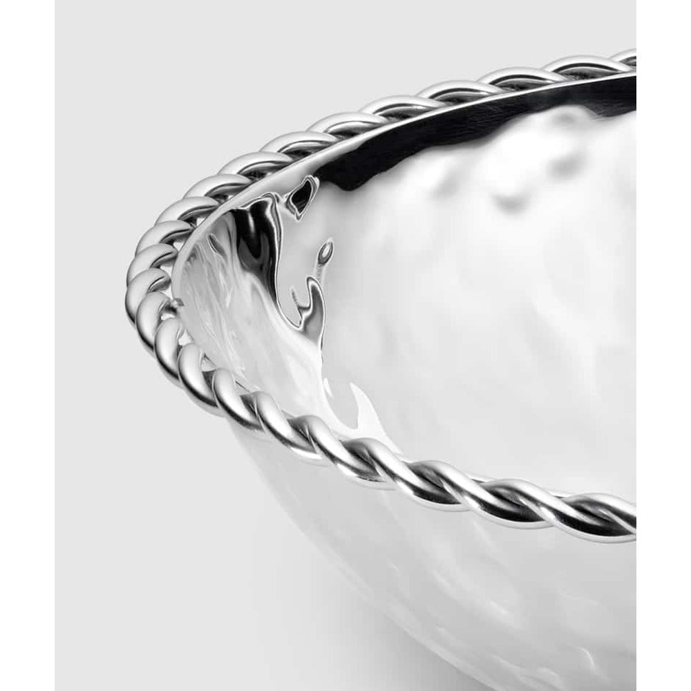 Paloma Round Bowl with Braided Wire 6 1/2" D by Mary Jurek Design Additional Image -1