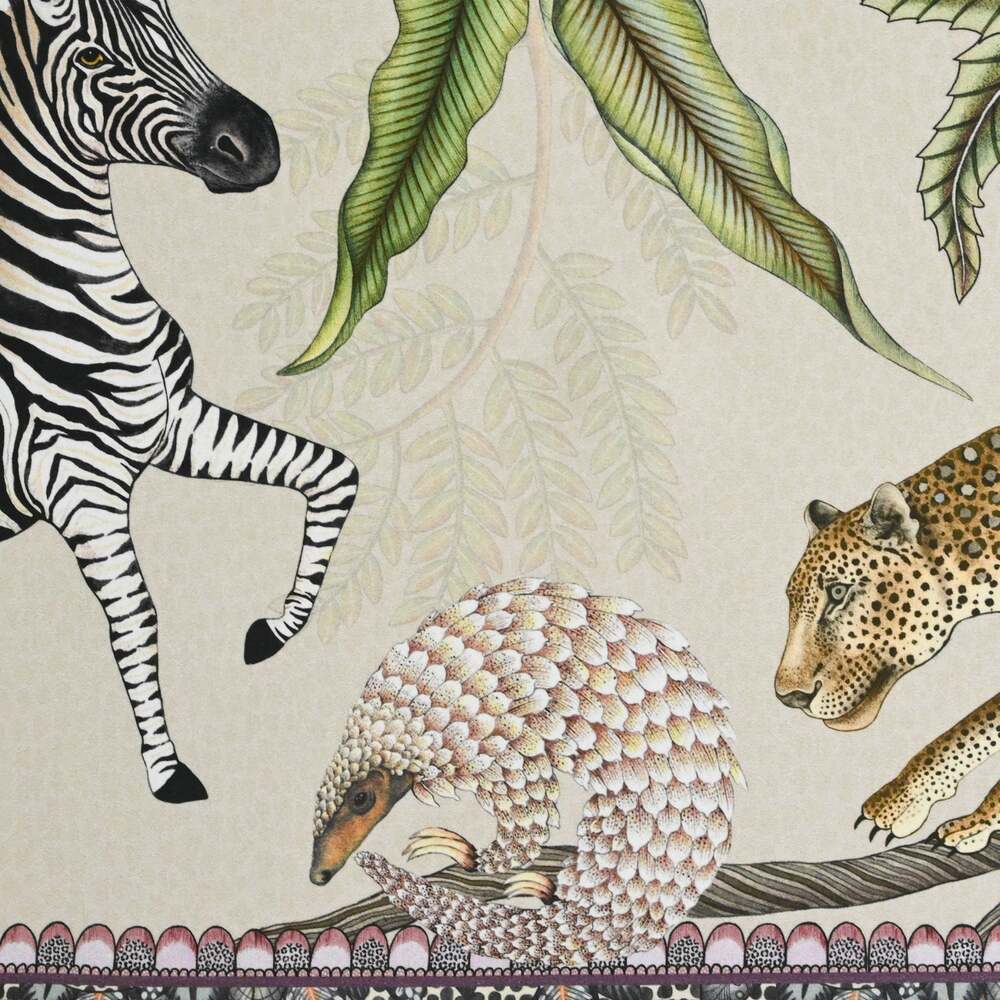 Pangolin Park Table Runner - Stone by Ngala Trading Company Additional Image - 2