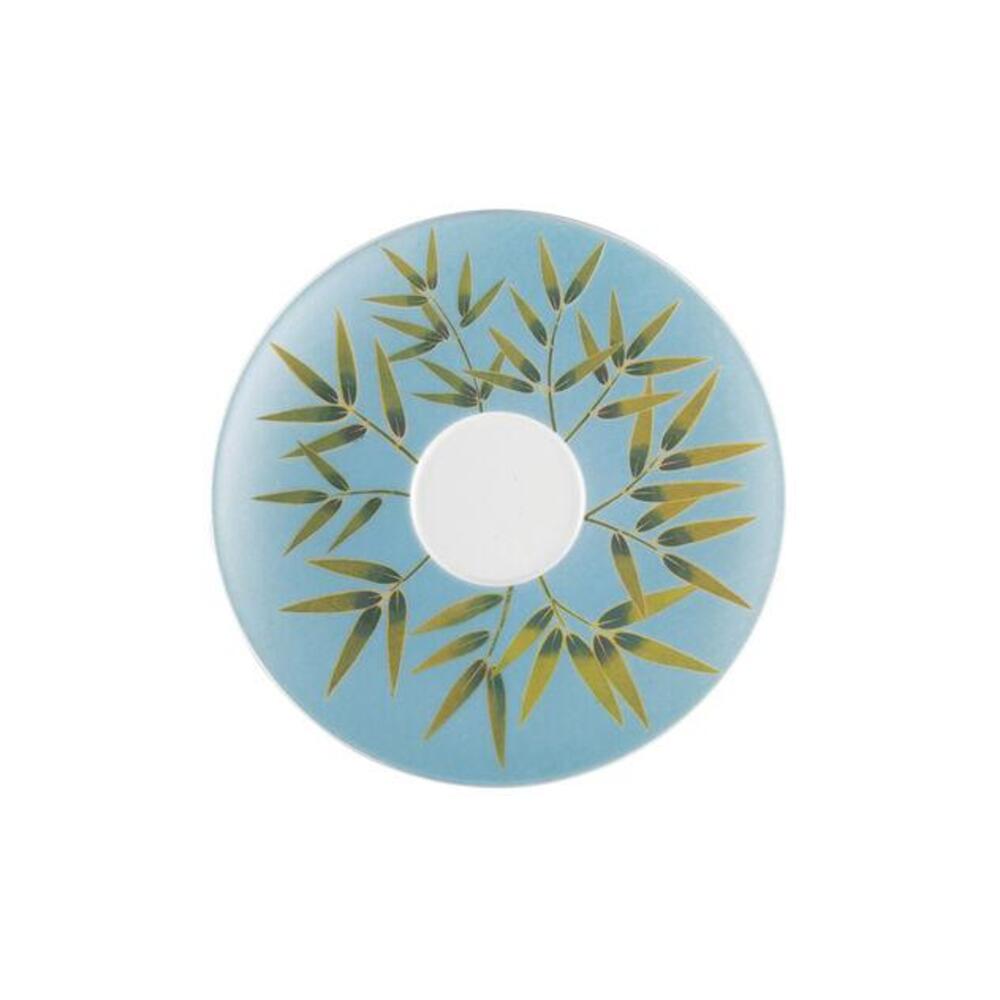 Paradis Turquoise Soup Cup Saucer by Raynaud