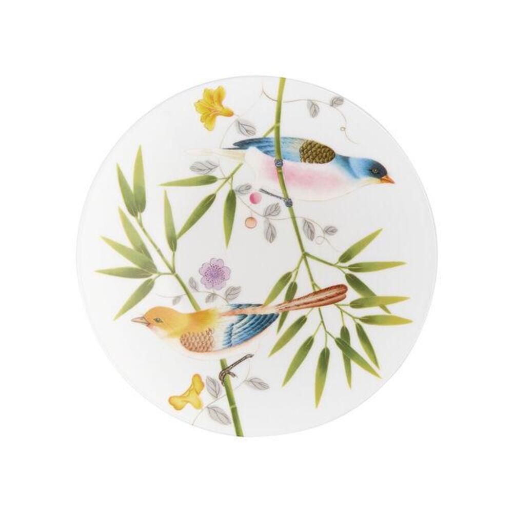 Paradis White 8.75" Dia Dessert Plate by Raynaud