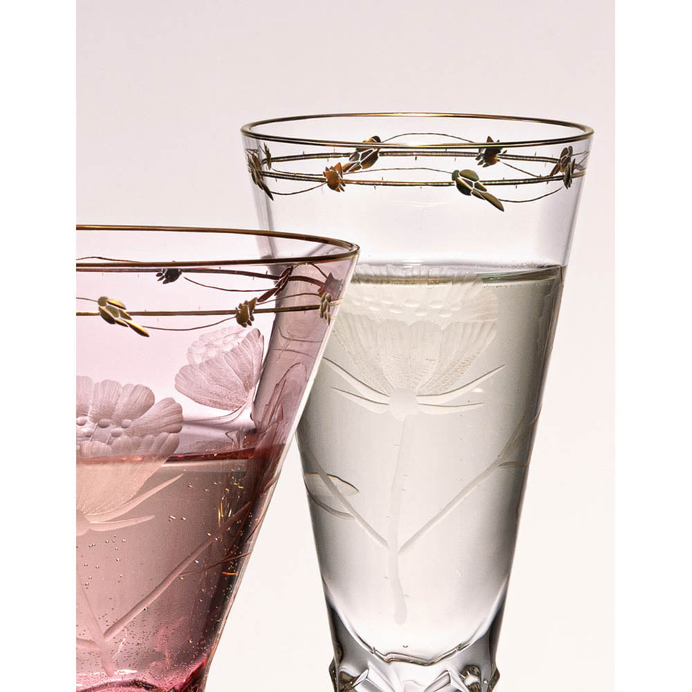 Paula Champagne Glass, 140 ml - Set of 2 Glasses by Moser 3