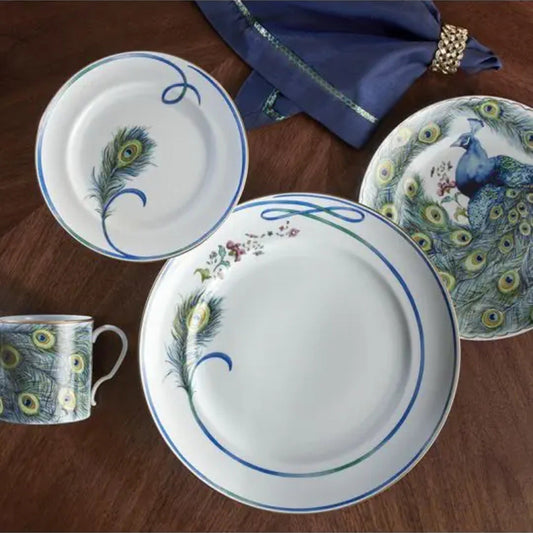 Peacock Bread & Butter Plate by Mottahedeh Additional Image -1