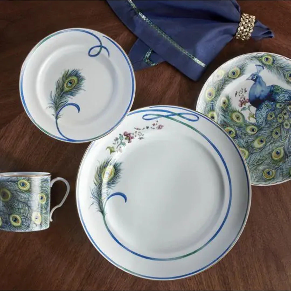 Peacock Dinner Plate by Mottahedeh Additional Image -2