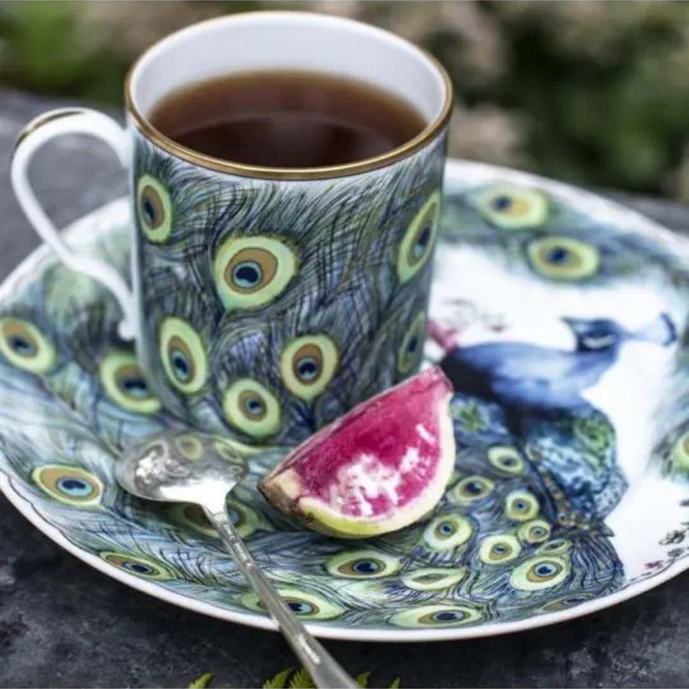 Peacock Mug Set of 4 by Mottahedeh Additional Image -1