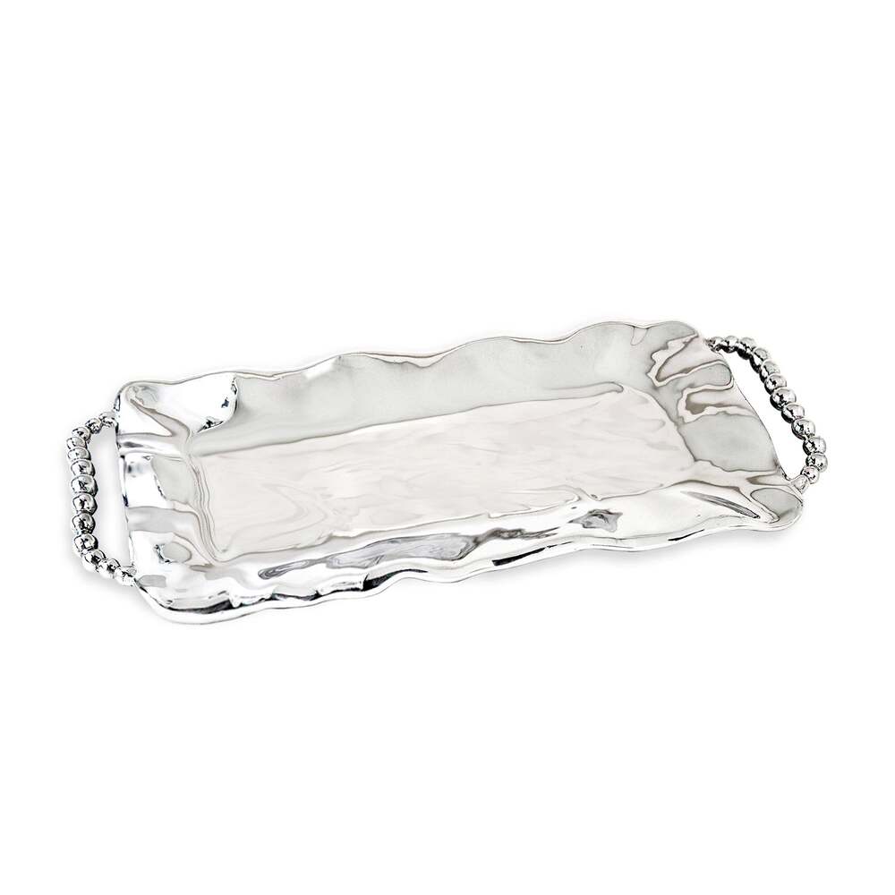 Pearl Perla Long Rectangular Tray with Handles by Beatriz Ball 1