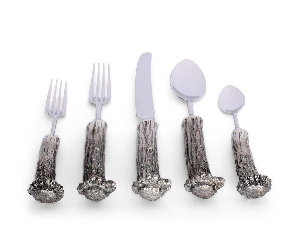 Pewter Antler Flatware Set by Vagabond House 2