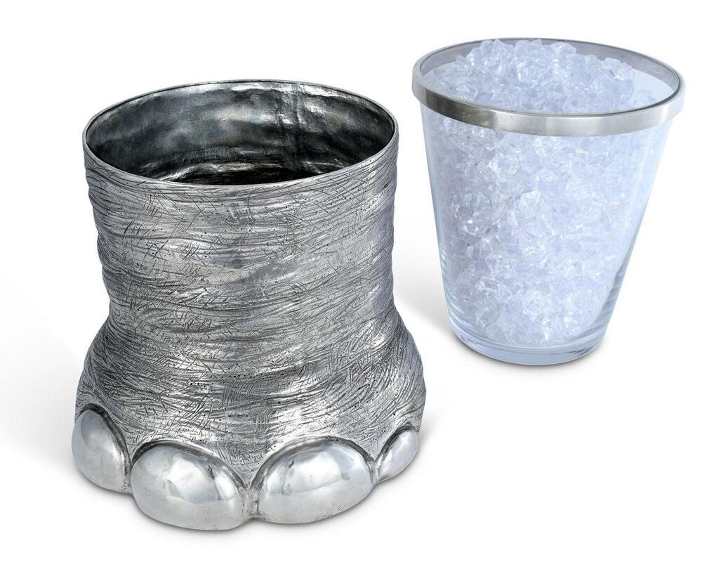 Pewter Elephant Foot Ice Bucket by Vagabond House 3