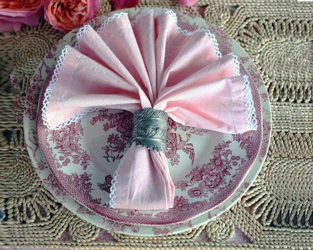 Pewter Feather Napkin Ring by Vagabond House 4