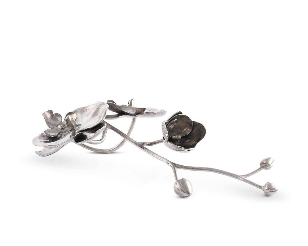 Pewter Orchid Napkin Ring by Vagabond House 3