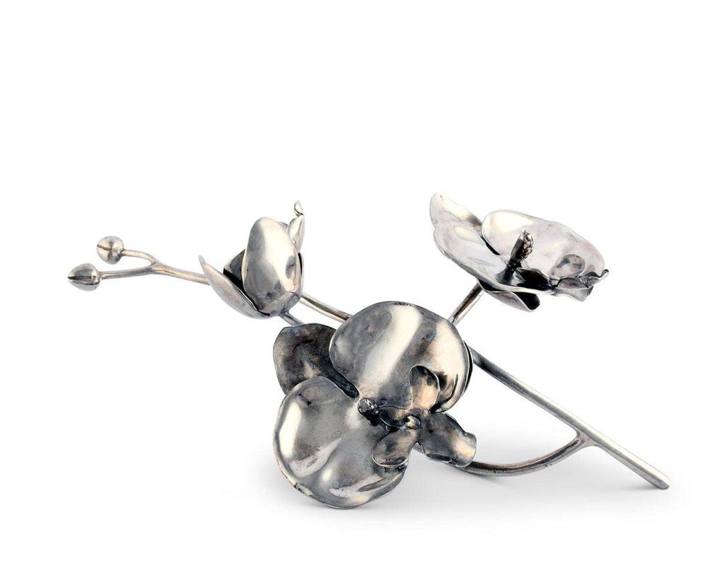 Pewter Orchid Napkin Ring by Vagabond House 4