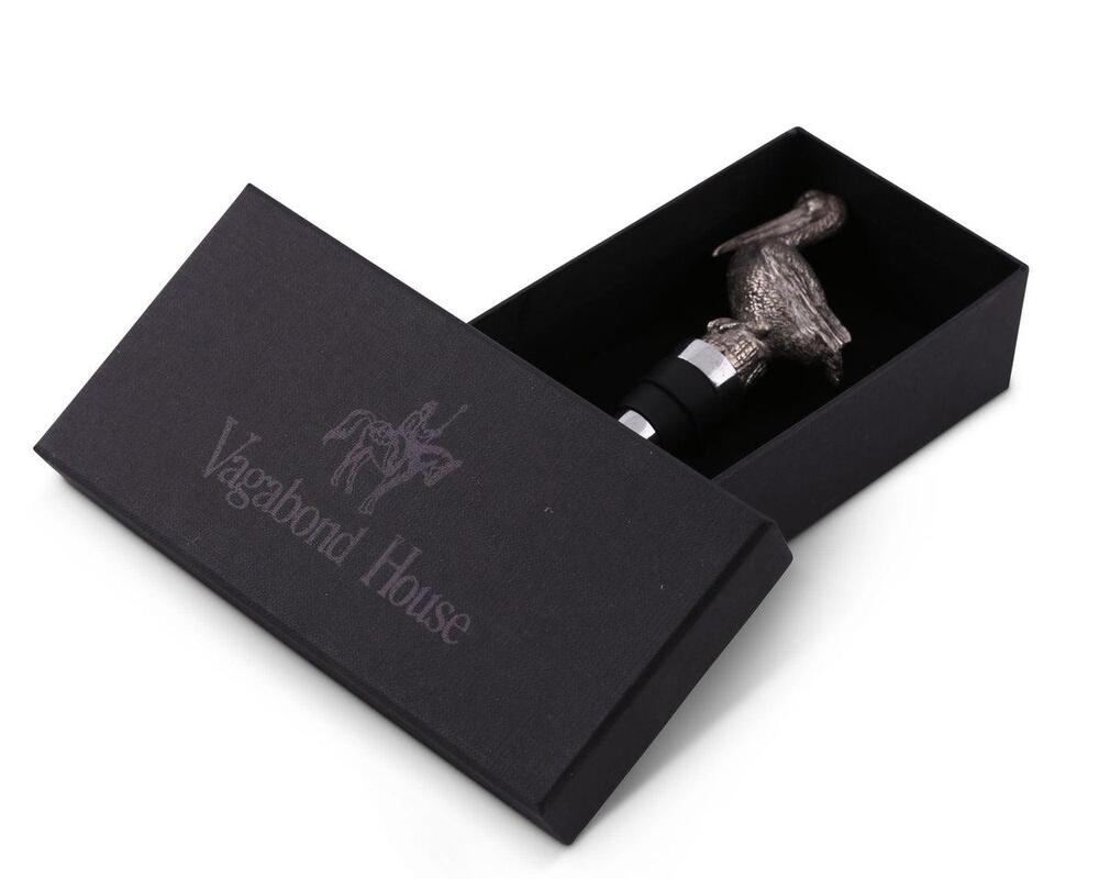 Pewter Pelican Bottle Stopper by Vagabond House 1