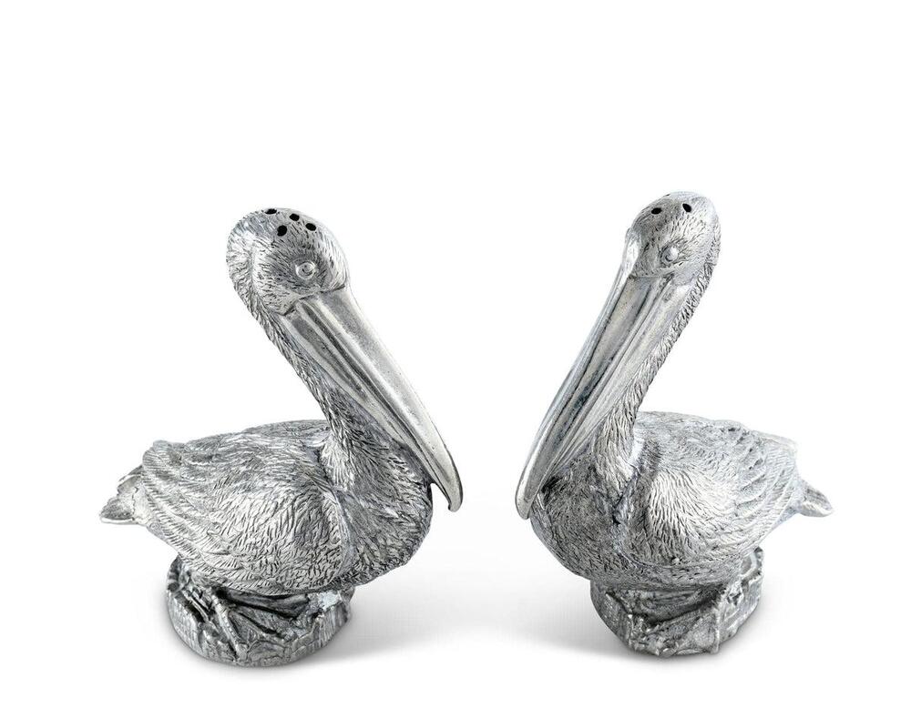 Pewter Pelicans Salt & Pepper Set by Vagabond House 1