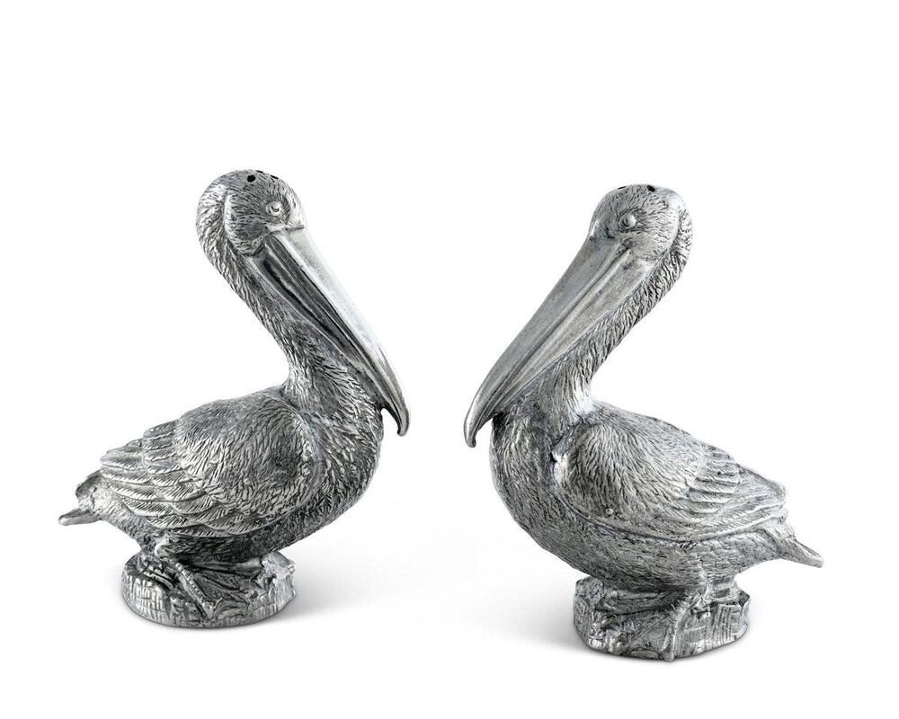 Pewter Pelicans Salt & Pepper Set by Vagabond House 2