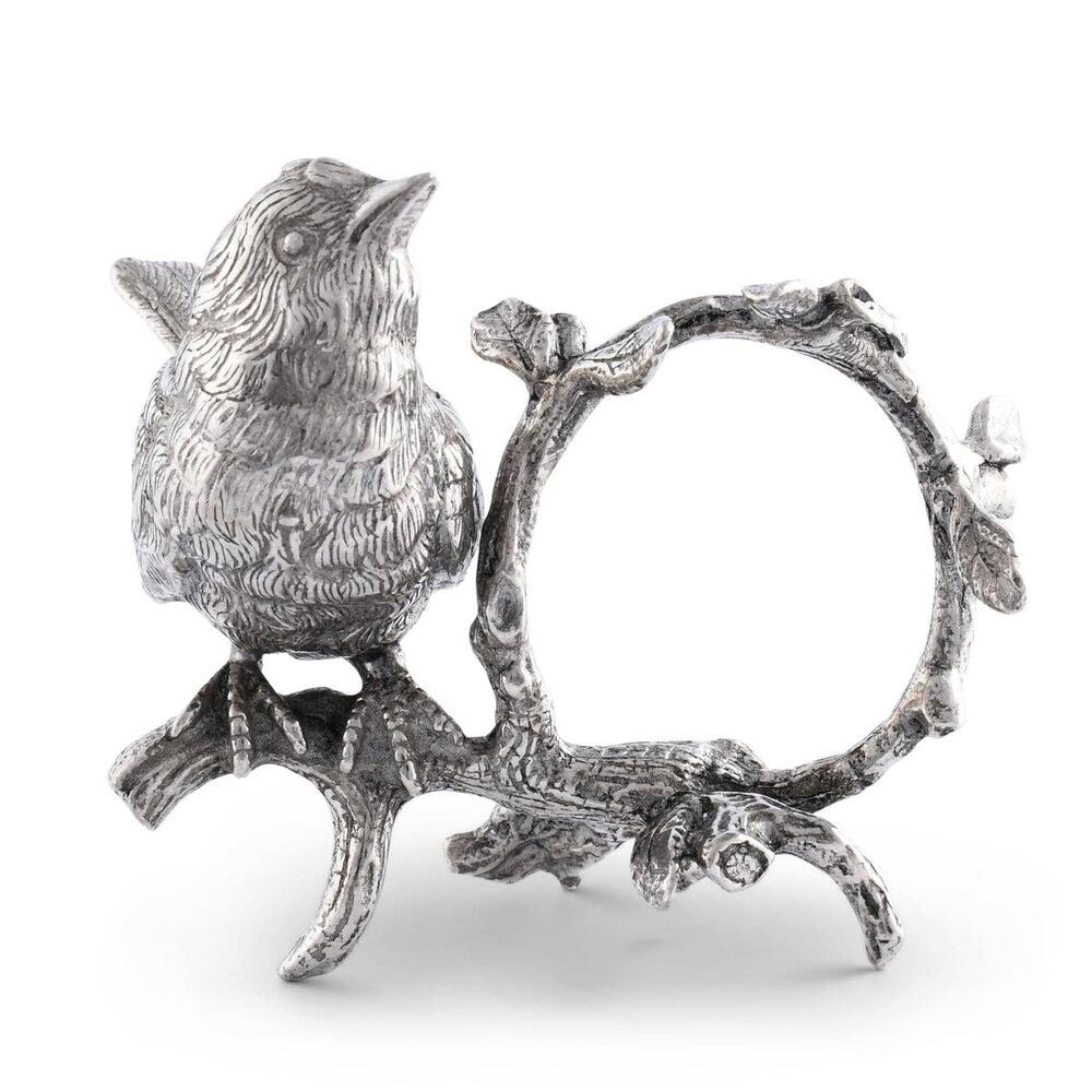 Pewter Song Bird Napkin Ring by Vagabond House