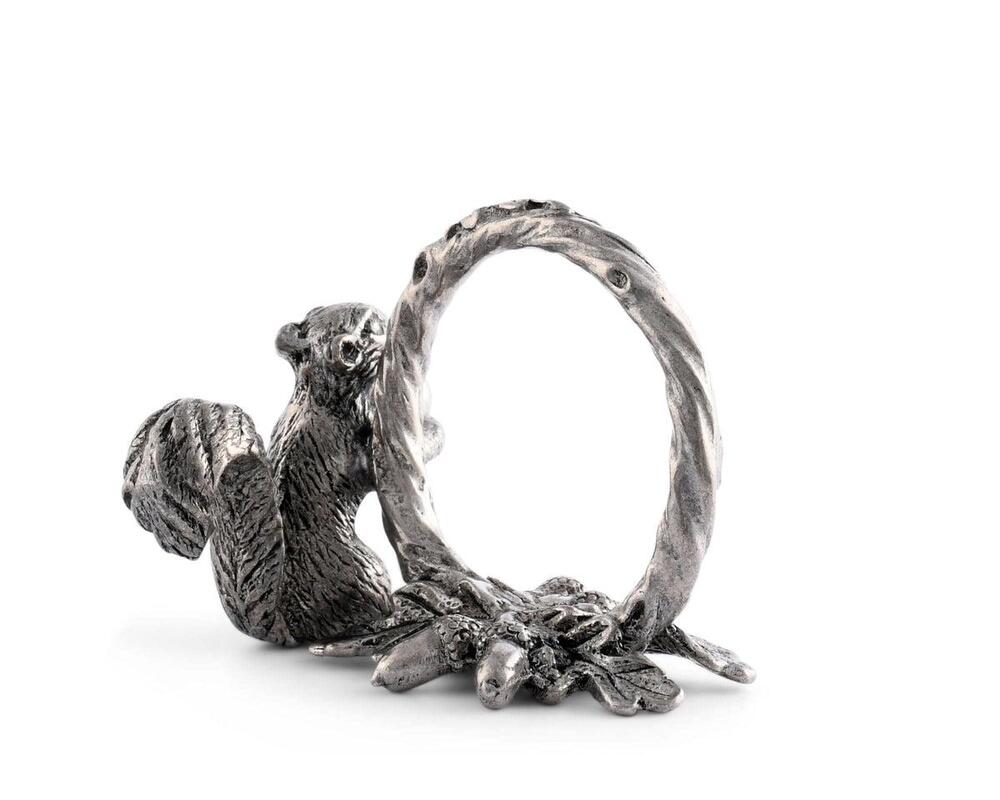 Pewter Squirrel Branch Napkin Ring by Vagabond House 4