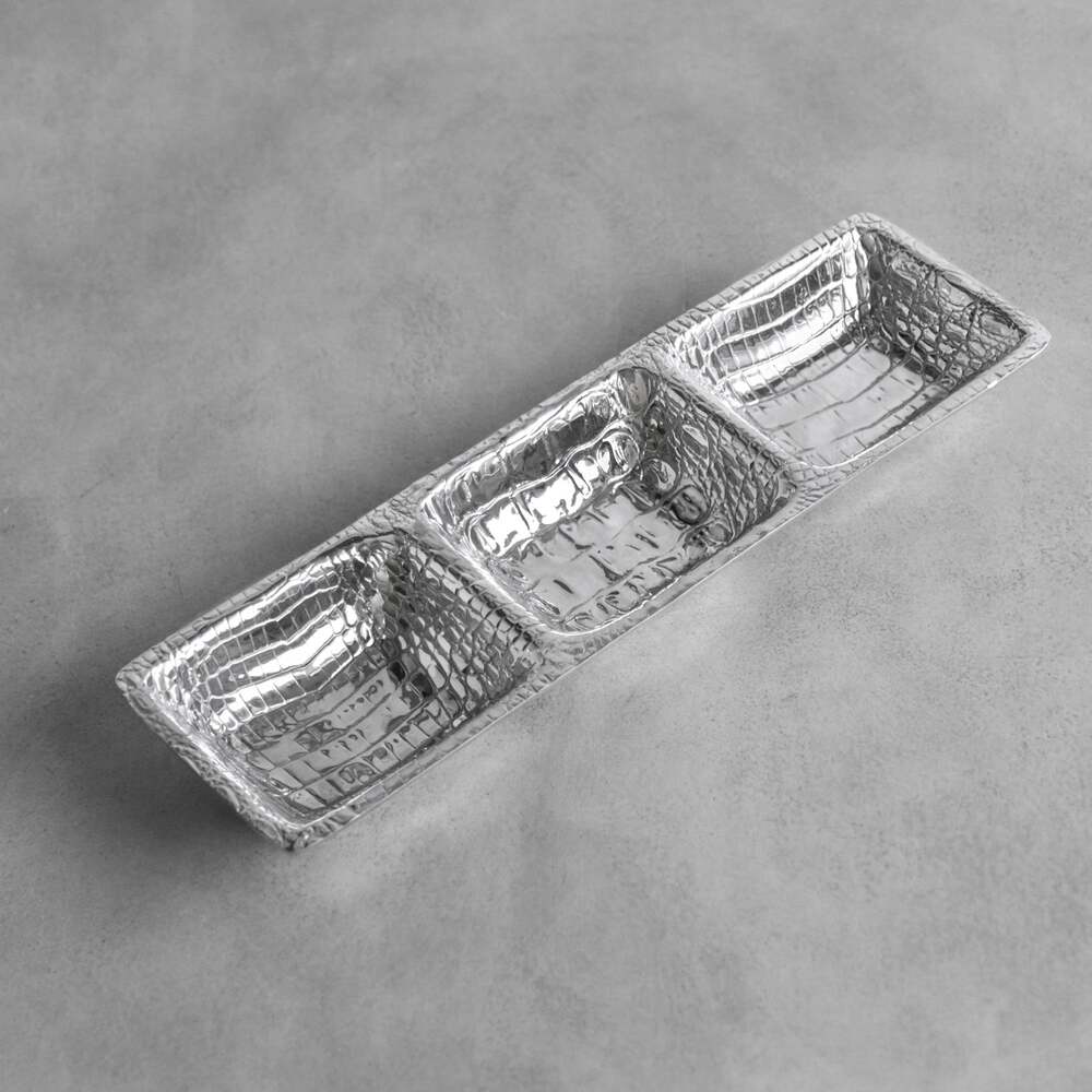 Pieles Croc Triple Dip Bowl by Beatriz Ball