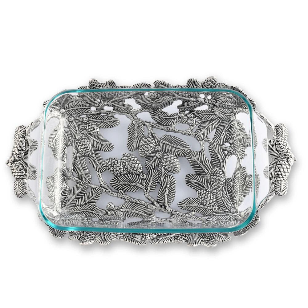 Pine Cone Forest Casserole 3 Quart Holder by Arthur Court Designs 3