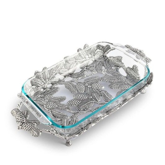 Pine Cone Forest Casserole 3 Quart Holder by Arthur Court Designs