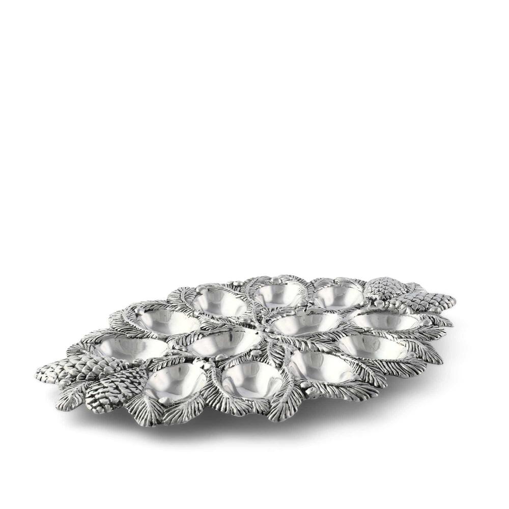 Pine Cone Forest Deviled Egg Server by Arthur Court Designs 4