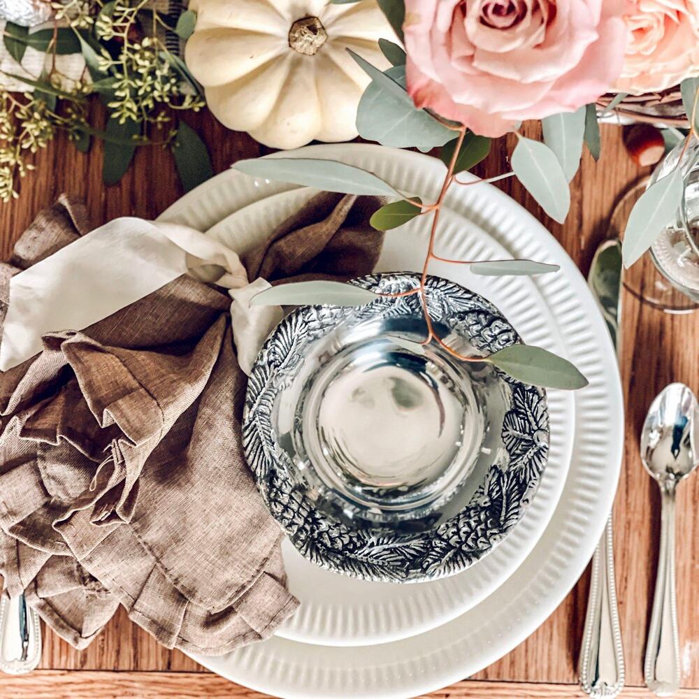 Pine Cone Forest Dip Bowl Set of 4 by Arthur Court Designs 4