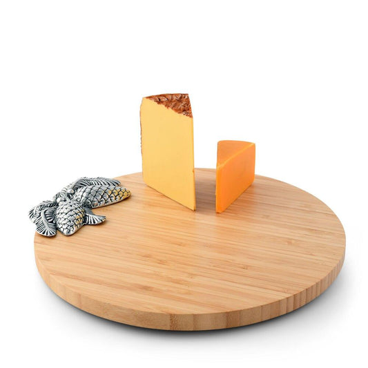 Pine Cone Forest Wood Cheese Board by Arthur Court Designs