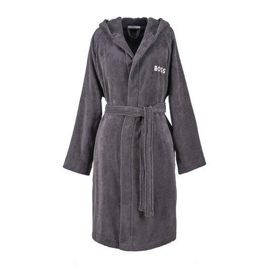 Plain Hooded Women's Bathrobe by Yves Delorme