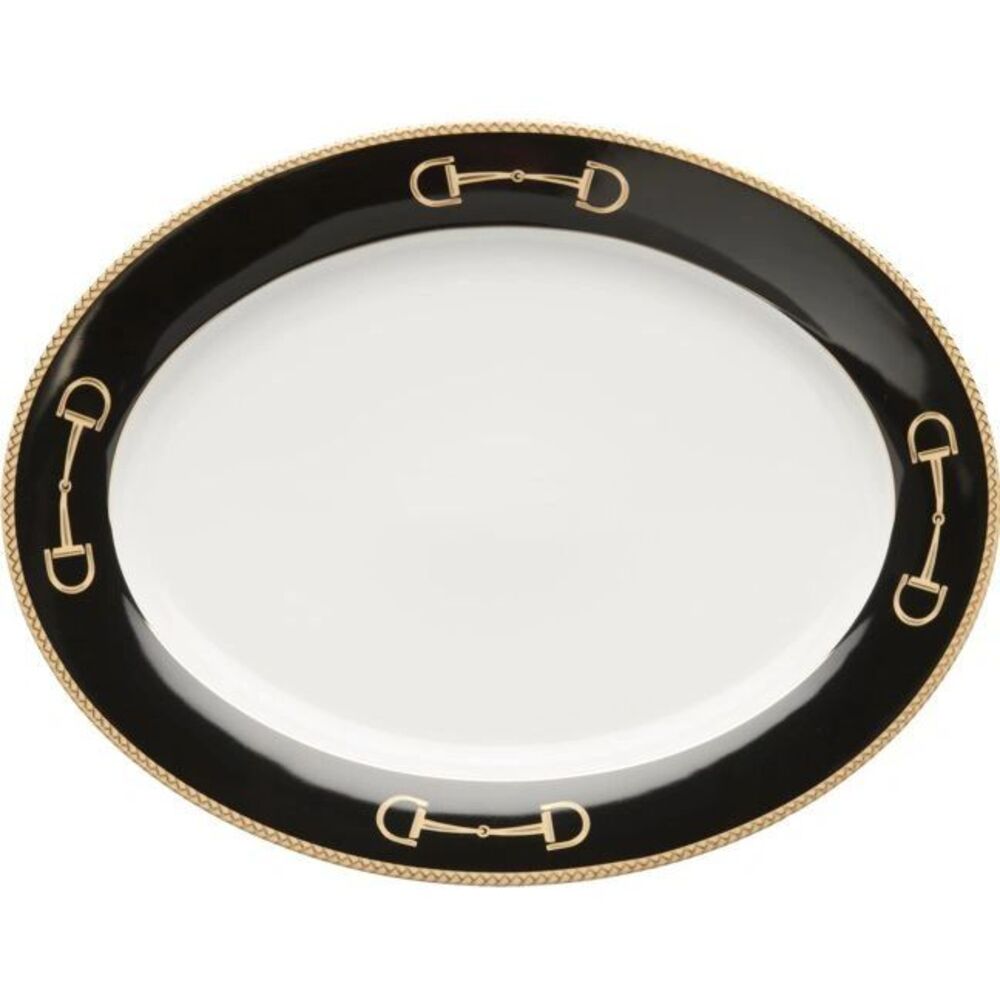 Platter Cheval Black by Julie Wear