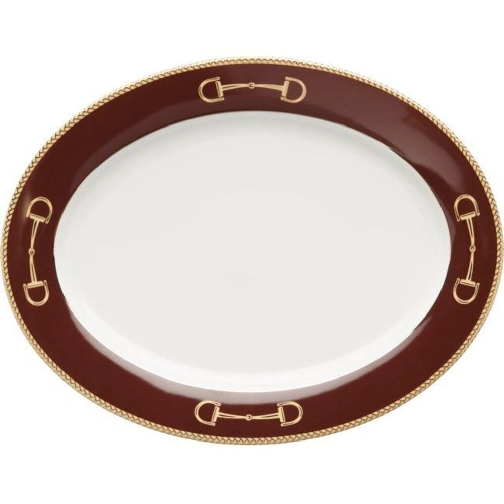 Platter Cheval Chestnut Brown by Julie Wear