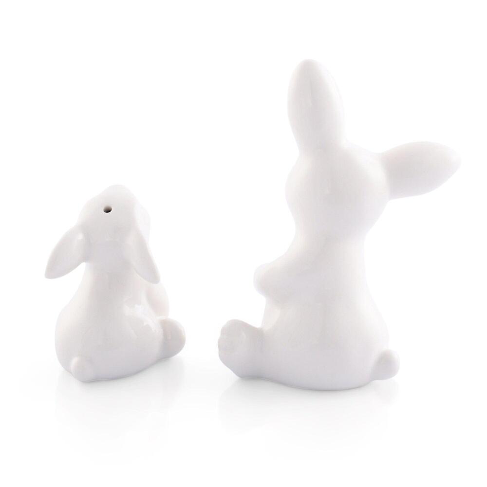 Porcelain Mother and Son Bunny Salt & Pepper by Arthur Court Designs 2