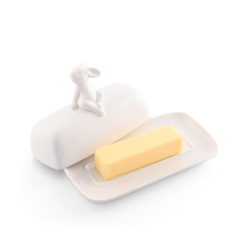 Porcelain Sitting Bunny Butter Dish by Arthur Court Designs 3