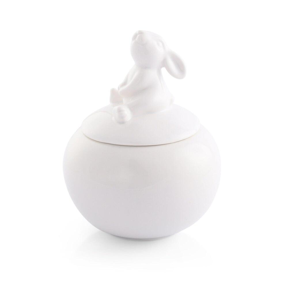 Porcelain Sitting Bunny Sugar Bowl by Arthur Court Designs 1
