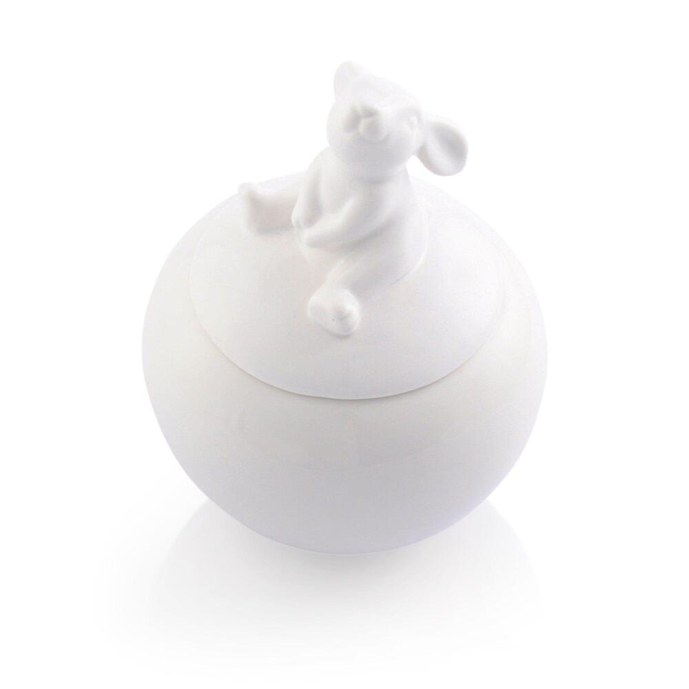 Porcelain Sitting Bunny Sugar Bowl by Arthur Court Designs 2
