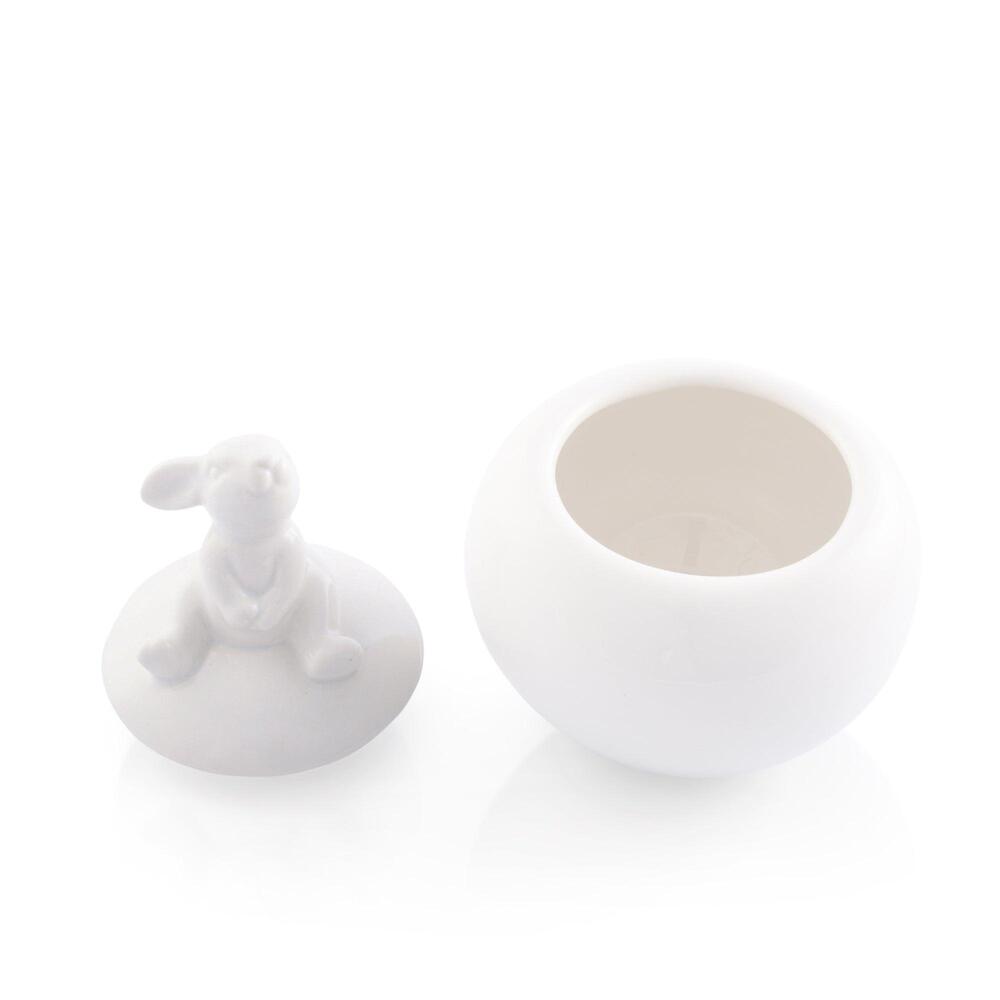 Porcelain Sitting Bunny Sugar Bowl by Arthur Court Designs 3