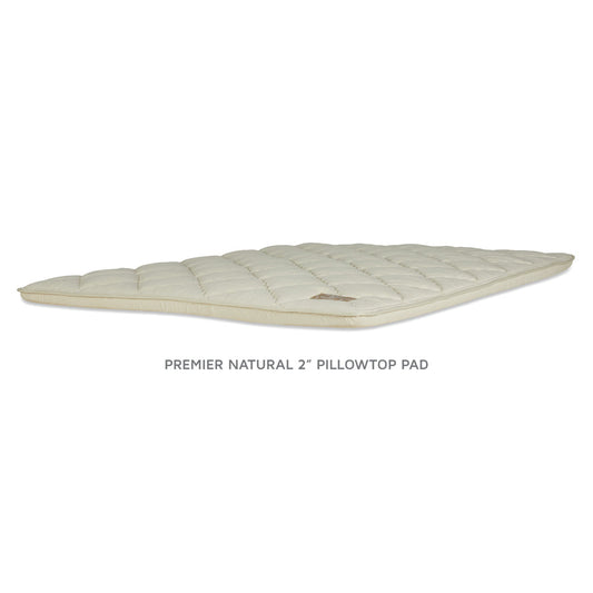 Dream Spring&Reg; Natural Pillow Top 2" Pad by Royal Pedic Mattress