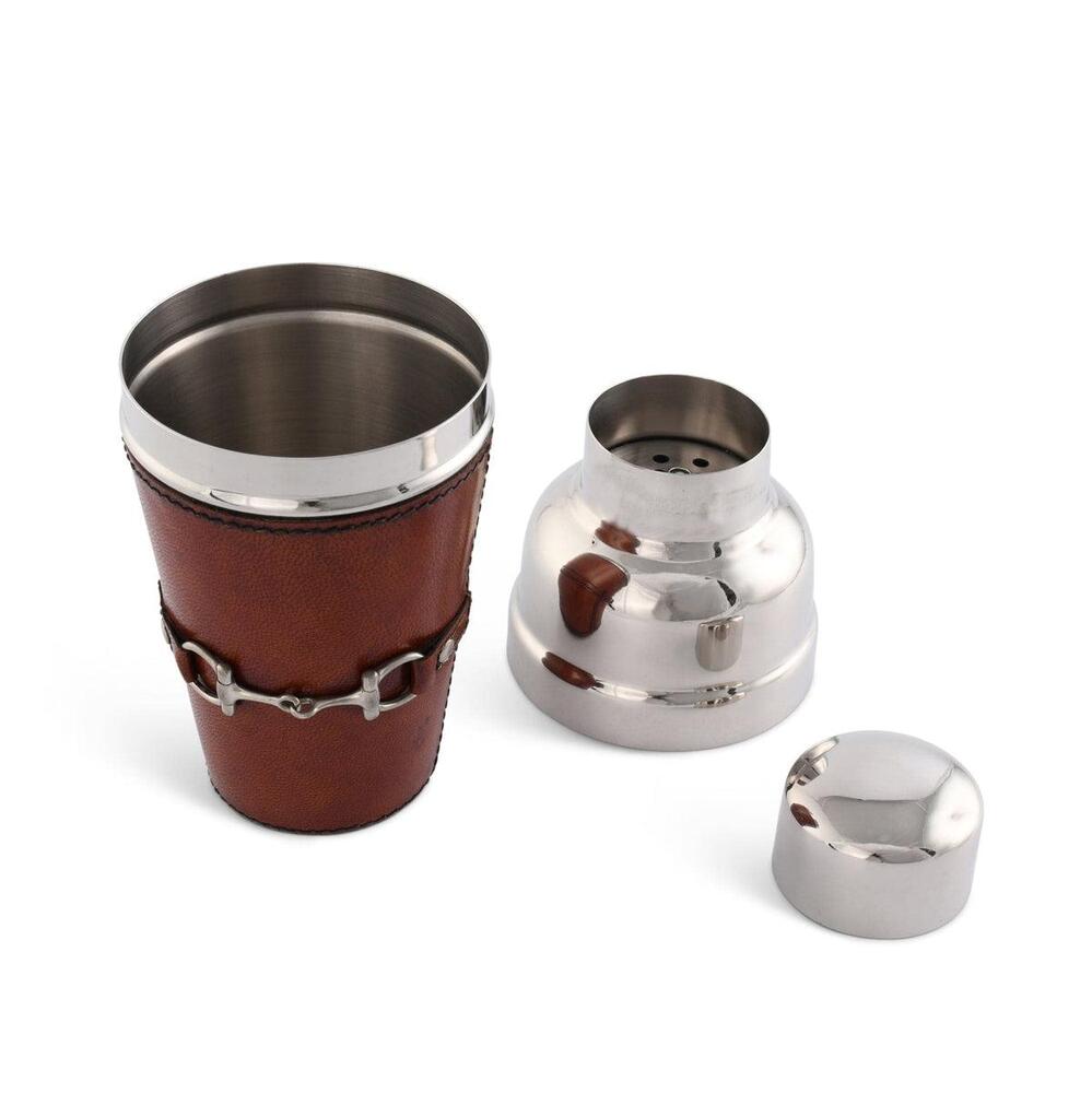 Premium Genuine Leather Equestrian Bit Cocktail Shaker by Vagabond House 1