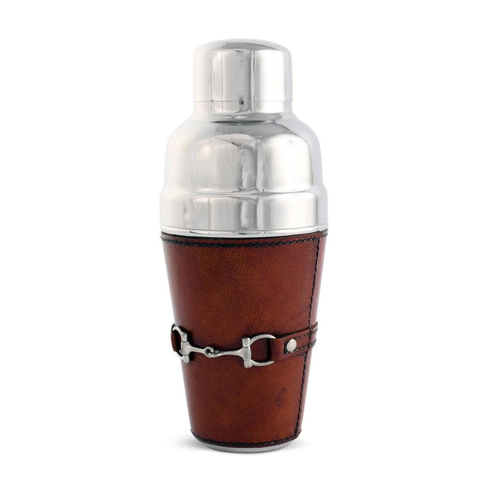 Premium Genuine Leather Equestrian Bit Cocktail Shaker by Vagabond House 2