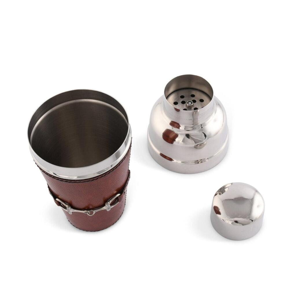 Premium Genuine Leather Equestrian Bit Cocktail Shaker by Vagabond House 3