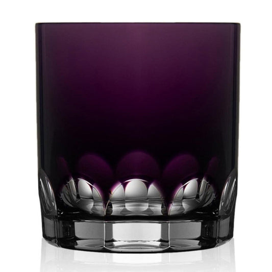 Purity Amethyst Double Old Fashioned Glass by Varga Crystal