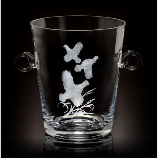 Quail Covey Ice Bucket Upland Game Birds by Julie Wear